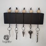 Porte-clés animaux + base noire 24cm